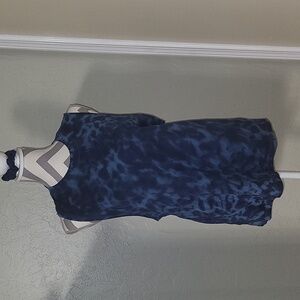 Lululemon Athletica Navy Tie-Dye Tank Top